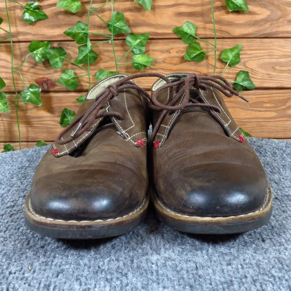Original Penguin Willie Mens Oxford Shoes Size 8 Dress Work Brown Leather